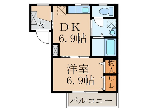 サンフローラ中央の物件間取画像